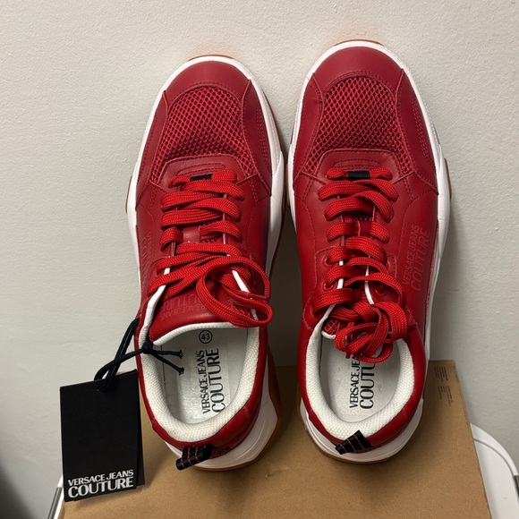 Versace Jeans Couture Fondo Fire 1 Red Men's Sneakers - Picture 4 of 9